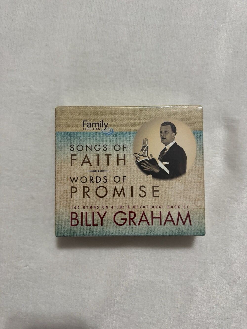 Billy Graham 100 Hymns 4 Cds Set Songs of Faith Words of Promise Devotional Book